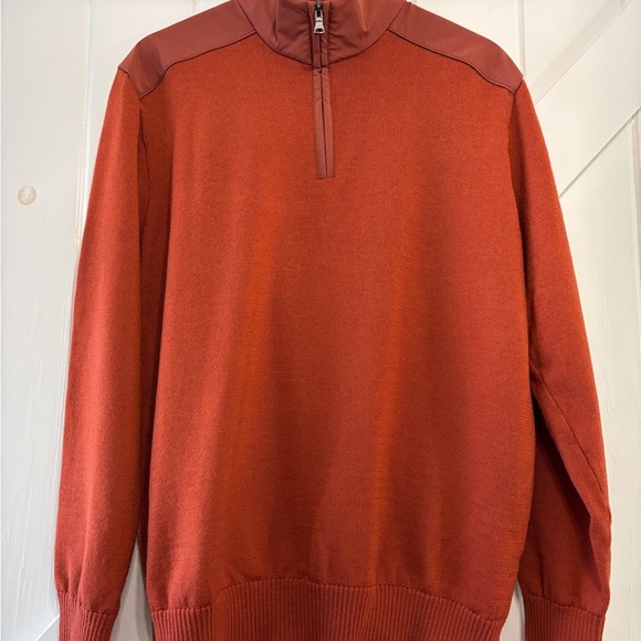 Paul & Shark Typhoon 4x4 Wool Half Zip Pullover Wool Sweater Brick Luxury XL - Picture 3 of 10